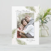 シンプルパインズクリスマスフォトカード シーズンカード (スタンド正面)