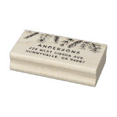 シンプルパインズスタイリッシュファミリー差出人住所 ラバースタンプ (スタンプ)