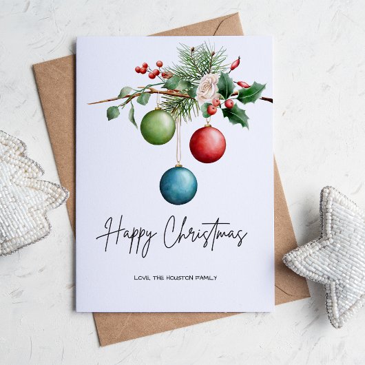 シンプルパイン素朴ボタニカルフラット シーズンカード