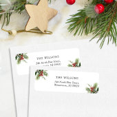 シンプルパイン離れスクリスマ差出人住所 ラベル