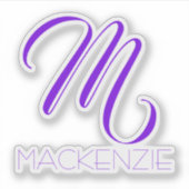 シンプルパエレガントープルカスタムパーソナライズされた シール (正面)