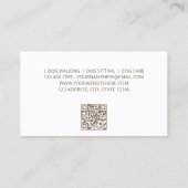 シンプルパグ犬の座り 名刺 (裏面)