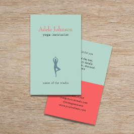 シンプルパステルエレガントアイコンヨガインストラクター チラシ