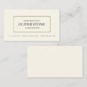 シンプルパステルエレガントミニマリストラグジュアリー 名刺 (正面/裏面)