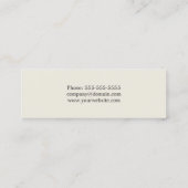 シンプルパステルエレガントメイクアップアーティスト スキニー名刺 (裏面)