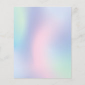 シンプルパステルエレガントメイクアップアーティスト チラシ (裏面)