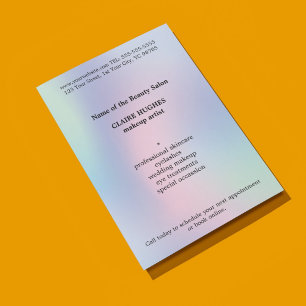 シンプルパステルエレガントメイクアップアーティスト チラシ