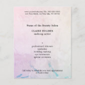 シンプルパステルエレガントメイクアップアーティスト チラシ (正面)