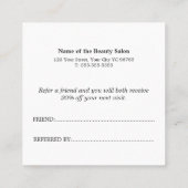 シンプルパステルエレガント紹介カード 紹介カード (裏面)