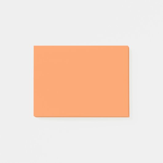 シンプルパステルオレンジ ポストイット (正面)