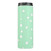 シンプルパステルグリーンモノグラムの タンブラー (裏面)