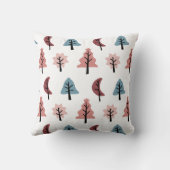 シンプルパステルツリーパターンクリスマスホリデイ クッション (裏面)