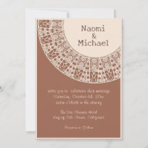 シンプルパステルテラコッタウィズレース結婚ズ