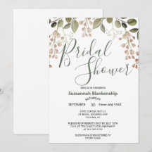 シンプルパステルフローラトップ縁どブライダルシャワー