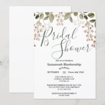 シンプルパステルフローラトップ縁どブライダルシャワー