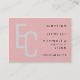 シンプルパステルミニマルレッドGRAY 名刺