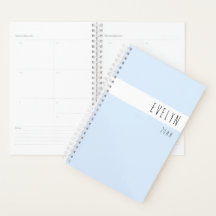 シンプルパステルモダンパウダーブルー任意の年