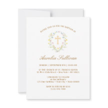 シンプルパステルワイルドフラワーズリースバプテスマ