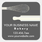 シンプルパストリモダンーベーカリー包装 スクエアシール (正面)