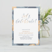 シンプルパタモダンーン成人誕生日パーティー 招待状 (スタンド正面)