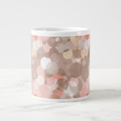 シンプルパターン-円 ジャンボコーヒーマグカップ (正面)