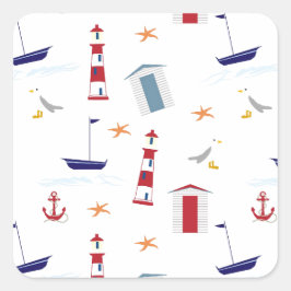 シンプルパタ航海のーン スクエアシール