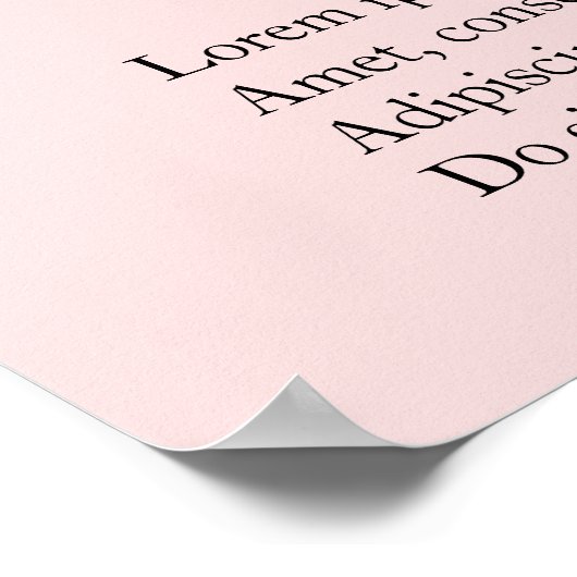 シンプルパッエレガントクモダンの価格表 ポスター (角)