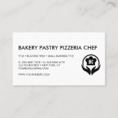 シンプルパティシシェフベーカリーピッツェリア調理師 名刺 (裏面)