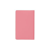 シンプルパパイヤサーモンモノグラパーソナライズされたム ポケットMoleskineノートブック (裏面)