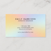 シンプルパモダンステルグラデーション 名刺 (裏面)