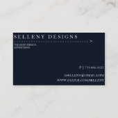 シンプルパレットナイフ名刺 名刺 (裏面)