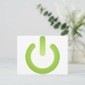 シンプルパワーボタン ポストカード (スタンド正面)