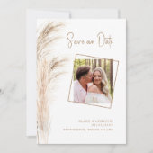 シンプルパンパ結婚ス葉 セーブザデート (正面)