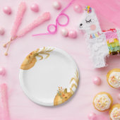 シンプルパンプキン秋紙プレート ペーパープレート (パーティー)