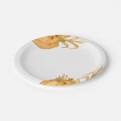 シンプルパンプキン秋紙プレート ペーパープレート (アングル)