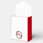 シンプルパーソナライズされたイニシャル結婚ズ フェイバーボックス (オープン)