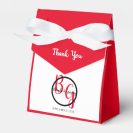 シンプルパーソナライズされたイニシャル結婚ズ フェイバーボックス