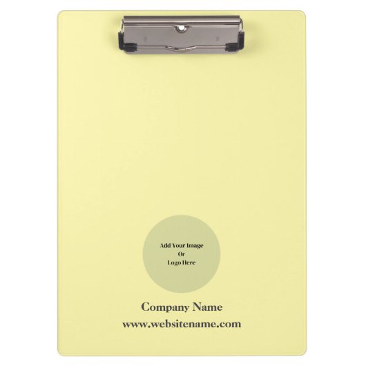 シンプルパーソナライズされたカスタムクリーム クリップボード (正面)