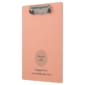 シンプルパーソナライズされたカスタムピーチ クリップボード (左)