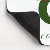 シンプルパーソナライズされたカスタムモノグラム マウスパッド (コーナー)