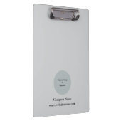 シンプルパーソナライズされたカスタム光グレー クリップボード (右)