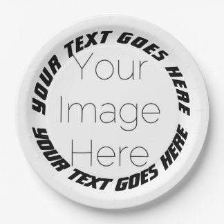 シンプルパーソナライズされたカスタム紙 ペーパープレート