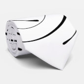 シンプルパーソナライズされたスクロールイニシャル ネクタイ (ロール)