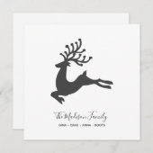 シンプルパーソナライズされたディアホリデーカード シーズンカード (正面/裏面)