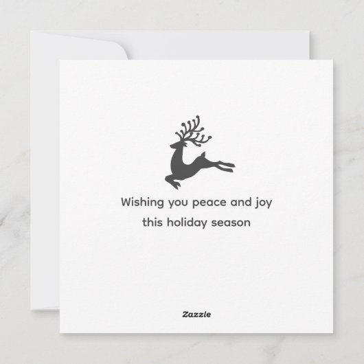 シンプルパーソナライズされたディアホリデーカード シーズンカード (裏面)