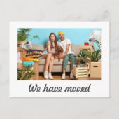 シンプルパーソナライズされたミニマル動の発表 ポストカード (正面)