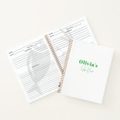 シンプルパーソナライズされたモダンレシピ本 ノートブック (内部)