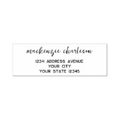 シンプルパーソナライズされたモダン差出人住所 セルフインキングスタンプ (デザイン)