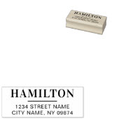 シンプルパーソナライズされたモダン差出人住所 ラバースタンプ (押印)