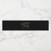 シンプルパーソナライズされたモダン誕生日 ペットボトルラベル (シングルラベル)